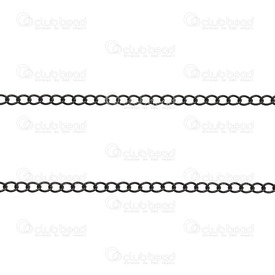 2602-2005-N3-B - Stainless Steel 304 Curb Chain 3mm Natural 5m Roll 2602-2005-N3-B,Chains,Stainless Steel 304,Curb,Chain,3mm,Natural,5m Roll,China,montreal, quebec, canada, beads, wholesale