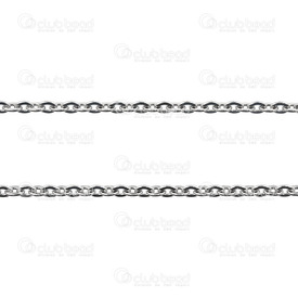 2602-2805-N - Stainless Steel 304 Mirror Cable Chain 3x4mm Natural 5m Roll 2602-2805-N, acier inoxydable chaine,Mirror Cable,Stainless Steel 304,Mirror Cable,Chain,3x4mm,Natural,5m Roll,China,montreal, quebec, canada, beads, wholesale