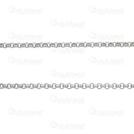 2602-3105-N3 - Acier Inoxydable Chaine Rolo 3x1.2mm Soude Naturel Rouleau 5m 2602-3105-N3,2602-,montreal, quebec, canada, beads, wholesale