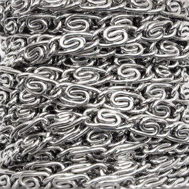 2602-5005-4.5N - Stainless Steel Scroll Chain 4.5x10.5mm Natural 5m Roll 2602-5005-4.5N,Chains,Stainless Steel,Scroll,Chain,4.5x10.5mm,Natural,5m Roll,China,montreal, quebec, canada, beads, wholesale