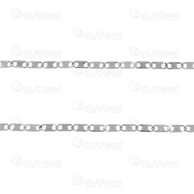 2602-5305-2.7N - Stainless Steel 304 Fancy Chain 6x2.7x0.5mm Flat Plate Links Natural 5m Roll 2602-5305-2.7N,chaîne,5m Roll,Stainless Steel 304,Fancy,Chain,Flat Plate Links,6x2.7x0.5mm,Natural,5m Roll,China,montreal, quebec, canada, beads, wholesale