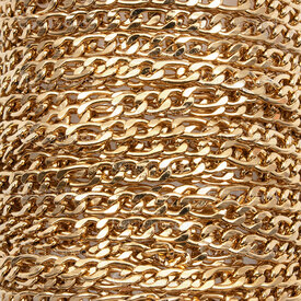 2602-6505-3GL - Stainless Steel 304 Figaro Chain Non Soldered 3x4.5x0.8mm Gold 5m Roll 2602-6505-3GL,Chains,Gold,Stainless Steel 304,Figaro,Chain,Non Soldered,3x4.5x0.8mm,Gold,5m Roll,China,montreal, quebec, canada, beads, wholesale
