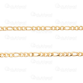2602-6505-4.5GL - Stainless Steel 304 Figaro Chain 4.5x6.5x1.5mm 4.5x9x1.2mm Unsoldered Gold Plated 5m Roll 2602-6505-4.5GL,Ã,montreal, quebec, canada, beads, wholesale