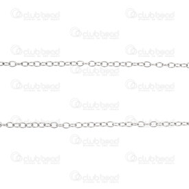 2602-7410-3.5 - Stainless Steel 304 Cable Chain 3.5x2.5x0.5mm Soldered Natural 10m Roll 2602-7410-3.5,2602-,Cable,Stainless Steel 304,Cable,Chain,Soldered,3.5x2.5x0.5mm,Natural,10m Roll,China,montreal, quebec, canada, beads, wholesale