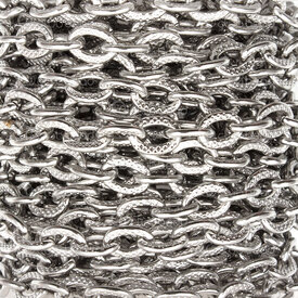 2602-7905-5N - Stainless Steel 304 Cable Chain 6.8x5x1mm Hammered Design Natural 5m Roll 2602-7905-5N,Chains,5m Roll,Stainless Steel 304,Cable,Chain,Hammered Design,6.8x5x1mm,Natural,5m Roll,China,montreal, quebec, canada, beads, wholesale