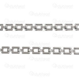 2605-1105-5.5HS - Acier Inoxydable 304 Chaine a Lien Carre 5.5x5x1mm Vide Non Soude Naturel Rouleau 5m 2605-1105-5.5HS,Chaînes,Par styles,Autres,montreal, quebec, canada, beads, wholesale