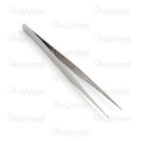 2801-0015-3 - Stainless steel straight tweezer 13cm Natural 1pc 2801-0015-3,Tools and accessories,montreal, quebec, canada, beads, wholesale
