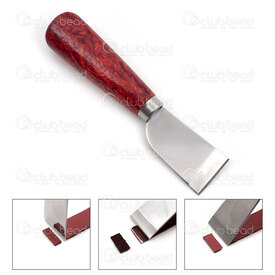 2801-0031 - Leather Edging Knife Wood Handle 17cm 1pc 2801-0031,Tools and accessories,Scissors and Cutters,montreal, quebec, canada, beads, wholesale