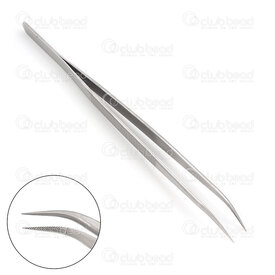 2801-0041-B - Stainless steel Tweezer Bent 16cm 1pc 2801-0041-B,Tools and accessories,montreal, quebec, canada, beads, wholesale