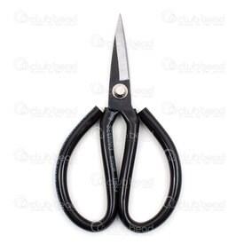 2801-0055 - Metal Scissor 17x10cm Black Handle 1pc 2801-0055,Tools and accessories,montreal, quebec, canada, beads, wholesale
