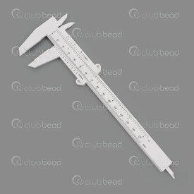 2801-0113-3 - Measuring Caliper Plastic White 0-150mm / 0-6" With Depth Measuring Stick 1pc 2801-0113-3,1pc,Measuring Caliper,With Depth Measuring Stick,Plastic,White,0-150mm / 0-6",1pc,China,montreal, quebec, canada, beads, wholesale