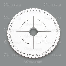2801-0233-0415 - Disque de Tissage 15cm Rond 48 Style Kumihimo 1pc 2801-0233-0415,2801,montreal, quebec, canada, beads, wholesale