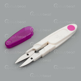 2802-0115 - Stainless Steel Scissor U shape 12cm with cover 1pc 2802-0115,Tools and accessories,Scissors and Cutters,montreal, quebec, canada, beads, wholesale