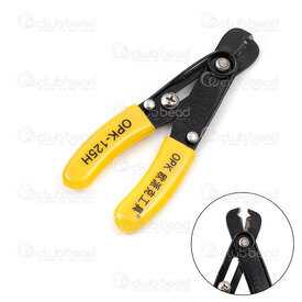 2802-0119 - Pince Acier Inoxydable Ouvre Maillon-Anneau 13cm Poignee Jaune 1pc 2802-0119,8,montreal, quebec, canada, beads, wholesale