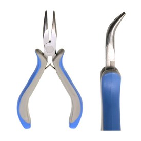 2802-0205 - Beaders' Choice Curved Chain Nose Pliers Econo Ergonomic Handles Lap Joint Construction 1pc 2802-0205,Tools and accessories,Curved Chain Nose,Pliers,Lap Joint Construction,Econo Ergonomic Handles,1pc,China,Beaders' Choice,montreal, quebec, canada, beads, wholesale