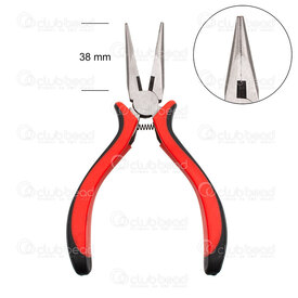2802-0213 - Beader\'s Choice Long Nose Plier with Teeth 14cm Spring Joint Red Handle 1pc 2802-0213,Combo,montreal, quebec, canada, beads, wholesale