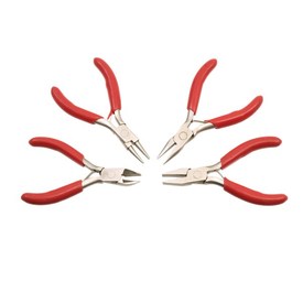 *2802-0305 - 4-Pieces Kit Flush, Round, Flat and Square Flat Combo Mini Pliers 1pc *2802-0305,4-Pieces Kit Flush, Round, Flat and Square Flat Combo Mini,Pliers,1pc,China,montreal, quebec, canada, beads, wholesale