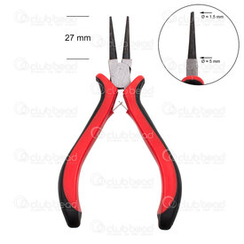 2802-0341 - Metal Round Nose Plier 13cm Easy Handle 1pc 2802-0341,Tools and accessories,Pliers,montreal, quebec, canada, beads, wholesale