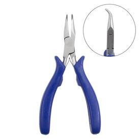 2802-0415 - Beaders' Choice Select Curved Chain Nose Pliers Stainless Steel 410 Ergonomic Handles Box Joint Construction 1pc India 2802-0415,Tools and accessories,Pliers,Curved chain nose,Curved Chain Nose,Pliers,Box Joint Construction,Stainless Steel 410,Ergonomic Handles,Select,1pc,India,Beaders' Choice,montreal, quebec, canada, beads, wholesale
