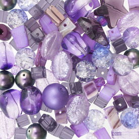 *3001-2015-013 - Bille Assortiment Violet 1 Fiole Le contenu peut varier *3001-2015-013,montreal, quebec, canada, beads, wholesale