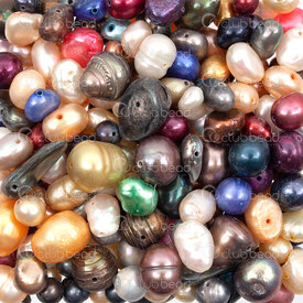 3002-1113-01 - Fresh Water Pearl Beads Assortment Colors-Sizes-Shapes App. 150gr 1 bag  Limited Quantity! 3002-1113-01,New Products,montreal, quebec, canada, beads, wholesale