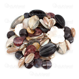 3002-1114-07 - Shell Bead Assortment Size-Shape-Color Assorted (approx. 1.5lb) 1 Jar 3002-1114-07,Beads,Shell,Mix,montreal, quebec, canada, beads, wholesale