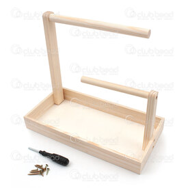 4001-0025 - Wood 2 Row Display 15-25cm For Bracelets and Necklaces 30x15x4cm Natural 1pc 4001-0025,=p,Wood,2 Row Display 15-25cm,For Bracelets and Necklaces,30x15x4cm,Natural,China,1pc,montreal, quebec, canada, beads, wholesale