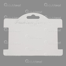 4001-0205 - Cardboard Hang Tag Card for Necklace-Bracelet White 9.5x7cm 50pcs 4001-0205,Displays,Cardboard,Natural,Cardboard,Hang Tag Card for Necklace-Bracelet,White,9.5x7cm,50pcs,China,montreal, quebec, canada, beads, wholesale