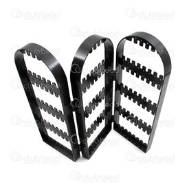4001-0248-3-BLK - Acrylic Foldable Display for Earrings for 90 pairs 28x30cm Black  1pc 4001-0248-3-BLK,Black,Acrylic,Foldable Display,for Earrings for 90 pairs,28x30cm,Black,China,1pc,montreal, quebec, canada, beads, wholesale