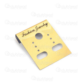 4001-0409-GL - Plastic Hanging Earring Card 3 Pairs Gold 30x37mm 100pcs 4001-0409-GL,Packaging products,Earrings cards,Plastic,Plastic,Hanging Earring Card,3 Pairs,Gold,30x37mm,100pcs,China,montreal, quebec, canada, beads, wholesale