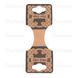 4001-0411 - Ecological Cardboard Hand Tag Card for Necklace-Bracelet 9x3.5cm Foldable Natural 100pcs 4001-0411,pos,montreal, quebec, canada, beads, wholesale