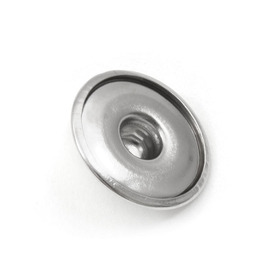 4005-0100-003WH - Snap! Metal Interchangeable Fastener Round With glueable surface 18MM Grey Nickel 1pc  Off Price Policy 4005-0100-003WH,Findings,Buttons,Snap,Interchangeable Fastener,Metal,Metal,18MM,Round,Round,With glueable surface,Grey,Grey,Nickel,China,montreal, quebec, canada, beads, wholesale
