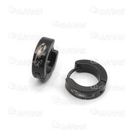 4007-0101-41 - Earring Stainless Steel Black 4x13mm 1 Pair  Limited Quantity Scorpion 4007-0101-41,Stainless Steel,Finished Jewelry,4x13mm,Earring,Stainless Steel,Black,4x13mm,1 Pair,China,Limited Quantity,Scorpion,montreal, quebec, canada, beads, wholesale