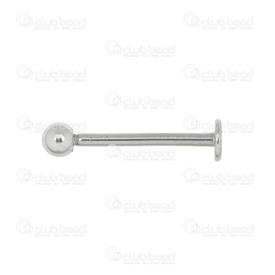 4007-0102-19 - Piercing Labret Stud Stainless Steel 316L Straight With Ball 10pcs 4007-0102-19,Piercing Labret Stud,Stainless Steel 316L,Straight,With Ball,10pcs,China,montreal, quebec, canada, beads, wholesale