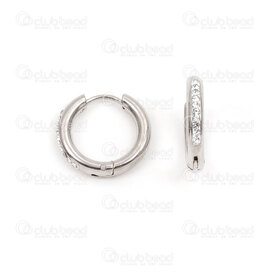 4007-0102-257 - Acier Inoxydable 304 Boucle d'Oreille Levier Rond 3x18mm Ligne Pierre du Rhin Naturel 1paire chine 4007-0102-257,sins,montreal, quebec, canada, beads, wholesale