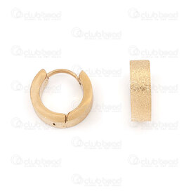 4007-0102-413GL - Acier Inoxydable 304 Boucle d'Oreille a Levier Rond 13x4mm avec Poussiere d'Etoile Plaque Or 4pcs (2paires) 4007-0102-413GL,star,montreal, quebec, canada, beads, wholesale