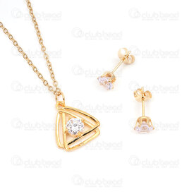 4007-0105-47GL - Ensemble Collier avec Breloque nœud des occis et Boucle D'oreille avec Peirre du Rhin Cristal or 1 Ensemble ! QUANTITÉ LIMITÉE ! 4007-0105-47GL,VÃ,montreal, quebec, canada, beads, wholesale