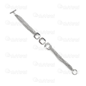 4007-0211-41 - stainless steebracelet 4007-0211-41,Finished jewelry,9'',Bracelet,Stainless Steel 304,9'',1pc,montreal, quebec, canada, beads, wholesale