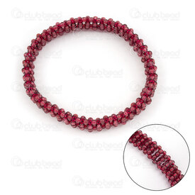 4007-0216-17 - Natural Semi Precious Stone Bead Bracelet Garnet Round 3mm on Elastic (approx. 200pcs) 1pc 4007-0216-17,Finished jewelry,Semi-precious stone bracelets,montreal, quebec, canada, beads, wholesale