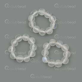 4007-0216-253 - Natural Semi Precious Stone Bead Finger Ring Clear Moonstone 4mm Size 1 on Elastic 3pcs 4007-0216-253,Finished jewelry,Semi-precious stone bracelets,montreal, quebec, canada, beads, wholesale