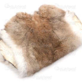 7880-0999-03 - Rabbit Fur Skin Grey appr.15X15in (38X38cm) 1pc 7880-0999-03,Textile,montreal, quebec, canada, beads, wholesale
