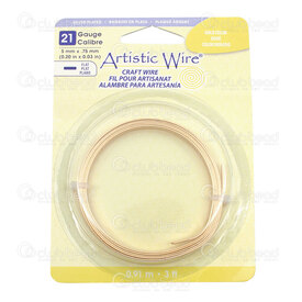 AWB-21F5-S03-03 - Artistic Wire Copper Flat Wire 5x0.75mm Silver Plated 21 Gauge Non-Tarnish Silver 0.91m (3ft) Pakistan AWB-21F5-S03-03,Silver,Copper,Flat,Wire,Silver Plated,21 Gauge,5x0.75mm,Silver,Non-Tarnish,0.91m (3ft),Pakistan,Artistic Wire,montreal, quebec, canada, beads, wholesale