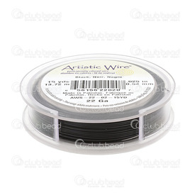 AWS-22-02-15YD - Artistic Wire Copper Wire 22 Gauge Black 13.7m (15 yd) Pakistan AWS-22-02-15YD,Copper,Artistic wire,Copper,Wire,22 Gauge,Black,15 Yards,Pakistan,Artistic Wire,montreal, quebec, canada, beads, wholesale