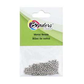 BC1-1111-0901-WH - Metal Bead Round Grey 2mm Nickel Nickel Free 150pcs BC1-1111-0901-WH,Findings,Beaders' Choice,150pcs,Bead,Metal,Metal,2MM,Round,Round,Grey,Grey,Nickel,Nickel Free,China,montreal, quebec, canada, beads, wholesale