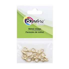 BC1-1702-0411 - Metal Fish Clasp 12mm Gold 12pcs BC1-1702-0411,Findings,12pcs,Metal,Fish Clasp,12mm,Gold,Metal,12pcs,China,Off Price Policy,montreal, quebec, canada, beads, wholesale