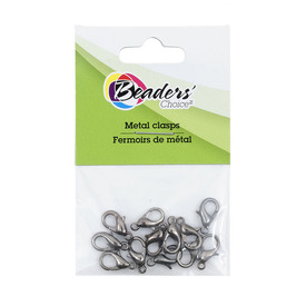 BC1-1702-0413 - Metal Fish Clasp 12mm Black Nickel 12pcs BC1-1702-0413,Findings,12pcs,Metal,Fish Clasp,12mm,Grey,Black Nickel,Metal,12pcs,China,Off Price Policy,montreal, quebec, canada, beads, wholesale