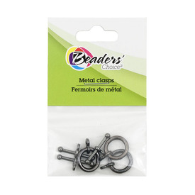 BC1-1702-0901-BN - Metal Toggle Clasp 12mm Black Nickel 3 Set BC1-1702-0901-BN,Findings,Beaders' Choice,12mm,Metal,Toggle Clasp,12mm,Grey,Black Nickel,Metal,3pcs,China,Off Price Policy,montreal, quebec, canada, beads, wholesale