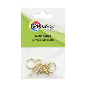 BC1-1702-0901-GL - Metal Toggle Clasp 12mm Gold 3 Set BC1-1702-0901-GL,Findings,Clasps,Toggles,Gold,Metal,Toggle Clasp,12mm,Gold,Metal,3pcs,China,Off Price Policy,montreal, quebec, canada, beads, wholesale