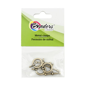 BC1-1702-0901-OXBR - Metal Toggle Clasp 12mm Antique Brass 3 Set BC1-1702-0901-OXBR,Findings,Beaders' Choice,12mm,Metal,Toggle Clasp,12mm,Antique Brass,Metal,3pcs,China,Off Price Policy,montreal, quebec, canada, beads, wholesale