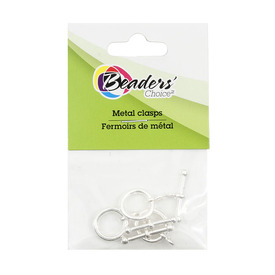 BC1-1702-0901-SL - Metal Toggle Clasp 12mm Silver 3 Set BC1-1702-0901-SL,Findings,Retail packagings,12mm,Metal,Toggle Clasp,12mm,Grey,Silver,Metal,3pcs,China,Off Price Policy,montreal, quebec, canada, beads, wholesale